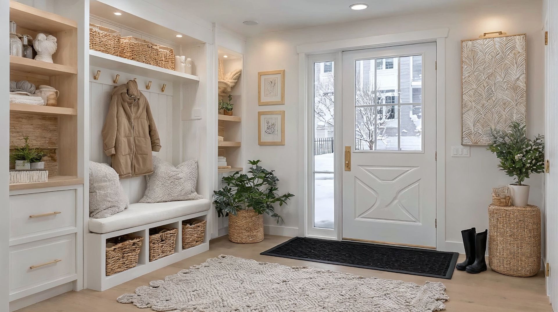 2. The “Winter Gear Gateway” Strategy — Create a Mudroom System Anywhere